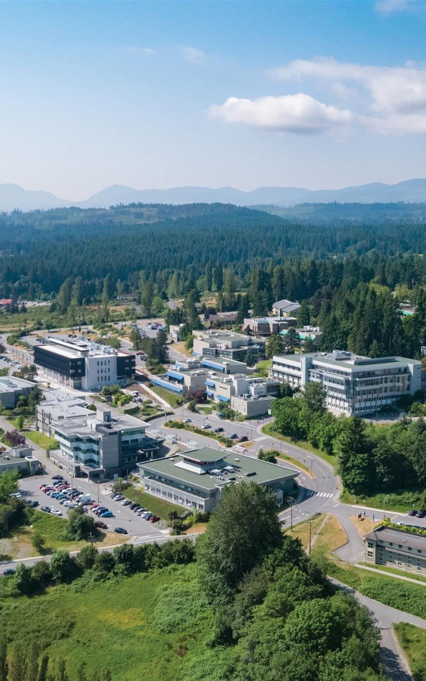 VIU Nanaimo campus aerial view